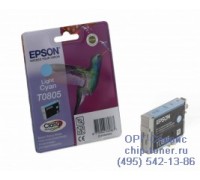 Картридж светло-голубой Epson T0805 оригинальный